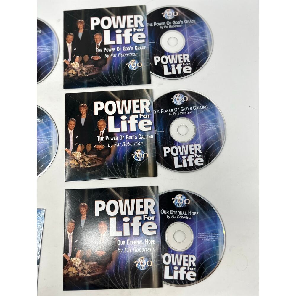 Power For Life God's Timeless Power by Pat‎ Robertson The 700 Club CD's